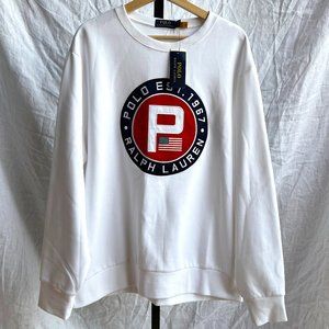 Polo Ralph Lauren Yacht Club Circle P Patch Crewneck Sweatshirt Sweater